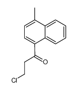 3-chloro-1-(4-methyl-[1]naphthyl)-propan-1-one Structure