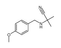 2-{[(4-Methoxyphenyl)methyl]amino}-2-methylpropanenitrile结构式