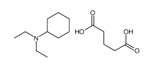 cyclohexyldiethylammonium hydrogen glutarate structure