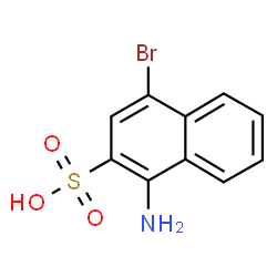 1-amino-4-bromonaphthalene-2-sulphonic acid结构式