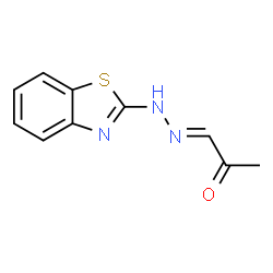 Propanal, 2-oxo-, 1-(2-benzothiazolylhydrazone) (9CI) structure