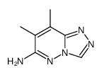 1,2,4-Triazolo[4,3-b]pyridazin-6-amine,7,8-dimethyl- Structure