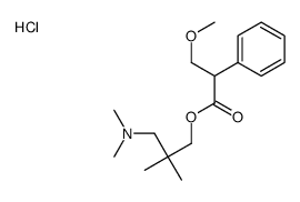 [3-(dimethylamino)-2,2-dimethylpropyl] 3-methoxy-2-phenylpropanoate,hydrochloride结构式