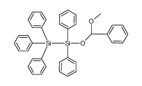 1-(methoxy(phenyl)methoxy)-1,1,2,2,2-pentaphenyldisilane结构式
