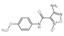 1,2,5-Oxadiazole-3-carboxamide,4-amino-N-(4-methoxyphenyl)-,2-oxide(9CI)结构式