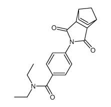 4-(1,3-dioxo-1,3,3a,4,7,7a-hexahydro-2H-4,7-methanoisoindol-2-yl)-N,N-diethylbenzamide结构式