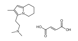 dimethyl-[2-(2-methyl-5,6,7,8-tetrahydroindolizin-3-yl)ethyl]azanium,(Z)-4-hydroxy-4-oxobut-2-enoate结构式