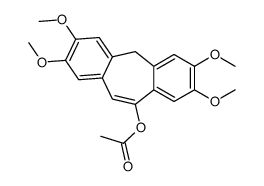 10-Acetoxy-2,3,7,8-tetramethoxy-5H-dibenzo[a,d]cycloheptene结构式