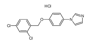(2,4-Dichlorobenzyl)-[4-(1-imidazolyl)-phenyl]-ether, hydrochloride Structure