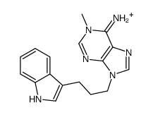 9-[3-(1H-indol-3-yl)propyl]-1-methylpurin-1-ium-6-amine Structure