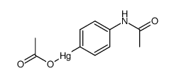 (4-acetamidophenyl)(acetoxy)mercury Structure