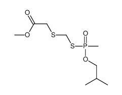 methyl 2-[[methyl(2-methylpropoxy)phosphoryl]sulfanylmethylsulfanyl]acetate Structure