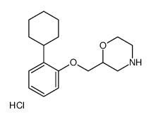 2-[(2-cyclohexylphenoxy)methyl]morpholine,hydrochloride Structure