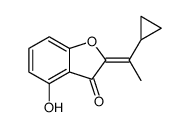 3(2H)-Benzofuranone, 2-(1-cyclopropylethylidene)-4-hydroxy- (9CI) picture