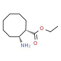 Cyclooctanecarboxylic acid, 2-amino-, ethyl ester, (1S,2R)- (9CI) Structure