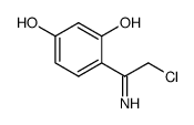 4-(2-chloro-1-iminoethyl)benzene-1,3-diol结构式