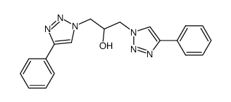 1,3-bis(4-phenyl-1H-1,2,3-triazol-1-yl)propan-2-ol结构式