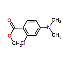 Methyl 2-chloro-4-(dimethylamino)benzoate结构式