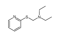 Ethanamine, N-ethyl-N-[(2-pyridinylthio)methyl]- (9CI)结构式