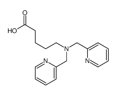 5-[bis(pyridin-2-ylmethyl)amino]pentanoic acid Structure