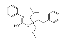 [1-(dimethylamino)-2-[(dimethylamino)methyl]-4-phenylbutan-2-yl] N-phenylcarbamate结构式