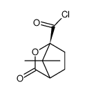 2-Oxabicyclo[2.2.1]heptane-1-carbonyl chloride, 7,7-dimethyl-3-oxo-, (1R)- (9CI) Structure