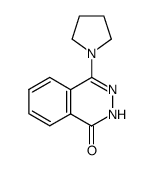 4-pyrrolidino-1-(2H)-phthalazinone结构式