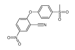 2-(4-methylsulfonylphenoxy)-5-nitrobenzonitrile结构式