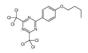 2-(4-butoxyphenyl)-4,6-bis(trichloromethyl)-1,3,5-triazine结构式