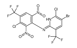 2-Pyridinamine, 5-bromo-6-chloro-N-(3-chloro-2,6-dinitro-4-(trifluorom ethyl)phenyl)-3-(trifluoromethyl)-结构式