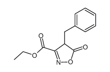 4-benzyl-5-oxoisoxazoline-3-carboxylic acid ethyl ester Structure