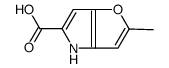 2-甲基-4H-呋喃并[3,2-b]吡咯-5-羧酸结构式