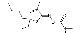 5-oxo-2-ethyl-2-(n-butyl)-4-methyl-3-thiazoline O-(methylcarbamoyl) oxime Structure