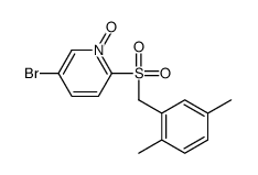 5-bromo-2-[(2,5-dimethylphenyl)methylsulfonyl]-1-oxidopyridin-1-ium Structure