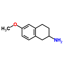 6-甲氧基-1,2,3,4-四氢萘-2-胺结构式