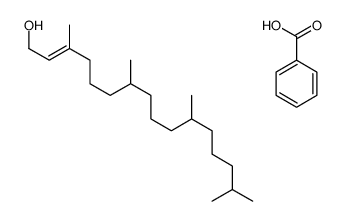 benzoic acid,3,7,11,15-tetramethylhexadec-2-en-1-ol结构式