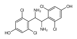 3,5-dichloro-4-[1,2-diamino-2-(2,6-dichloro-4-hydroxyphenyl)ethyl]phenol结构式