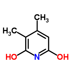 3,4-dimethylpyridine-2,6-diol structure