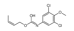 but-2-enyl N-(3,5-dichloro-4-methoxyphenyl)carbamate Structure