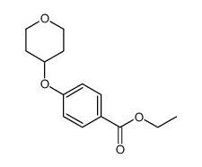 ethyl 4-(tetrahydro-2H-pyran-4-yloxy)benzoate Structure