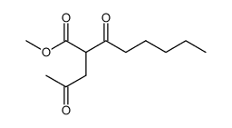 2-acetonyl-3-oxo-octanoic acid methyl ester Structure