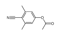 4-acetoxy-2,6-dimethyl-benzonitrile Structure