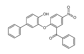 2-(4-hydroxy-biphenyl-3-yloxy)-5-nitro-benzophenone Structure