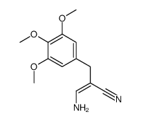 3-amino-2-(3,4,5-trimethoxybenzyl)acrylonitrile structure