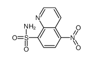 5-硝基-8-喹啉磺酰胺结构式