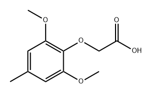 Acetic acid, 2-(2,6-dimethoxy-4-methylphenoxy)- structure