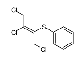(E)-2-(Phenylthio)-1,3,4-trichlorobut-2-ene结构式