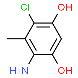 1,3-Benzenediol,4-amino-6-chloro-5-methyl-结构式