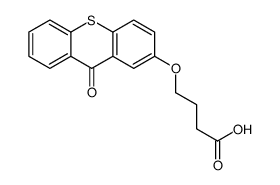 4-(9-oxothioxanthen-2-yl)oxybutanoic acid Structure