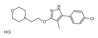 4-(2-((5-(4-Chlorophenyl)-4-methyl-1H-pyrazol-3-yl)oxy)ethyl)morpholin e monohydrochloride structure